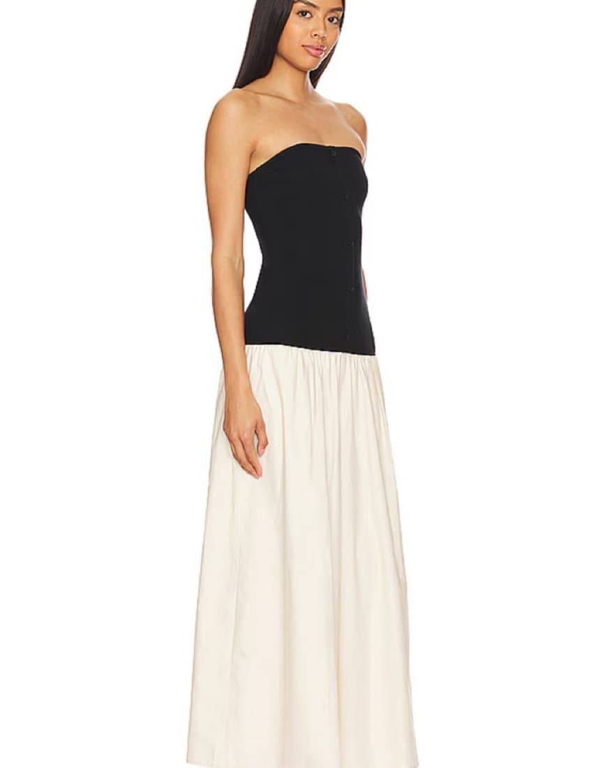 Line And Dot Drop Waist Dress - Image 3