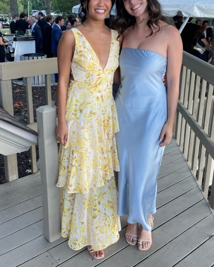 SELFIE LESLIE | Yellow Floral Midi Dress - Image 5
