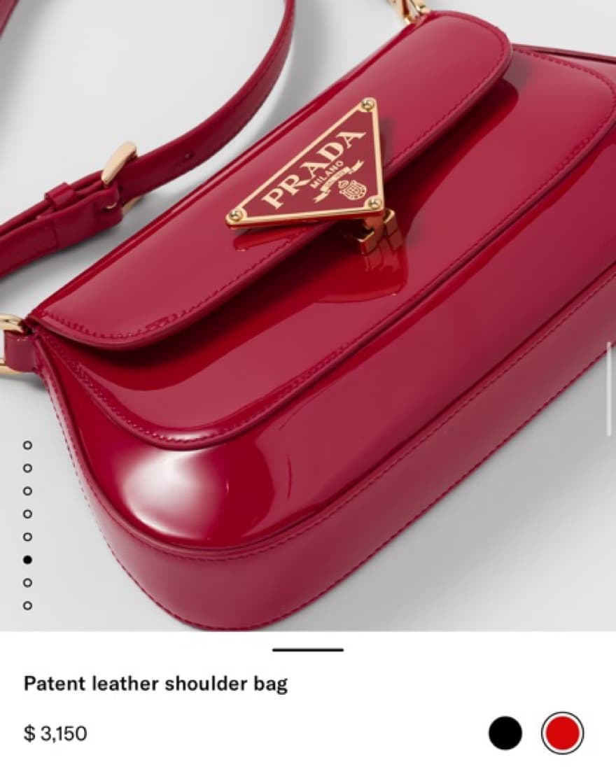 Red Prada Shoulder Bag  - Image 2