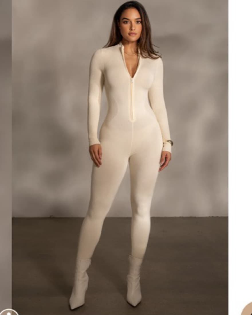 BUTTERCREAM KRIS FRONT ZIPPER JUMPSUIT - Image 5