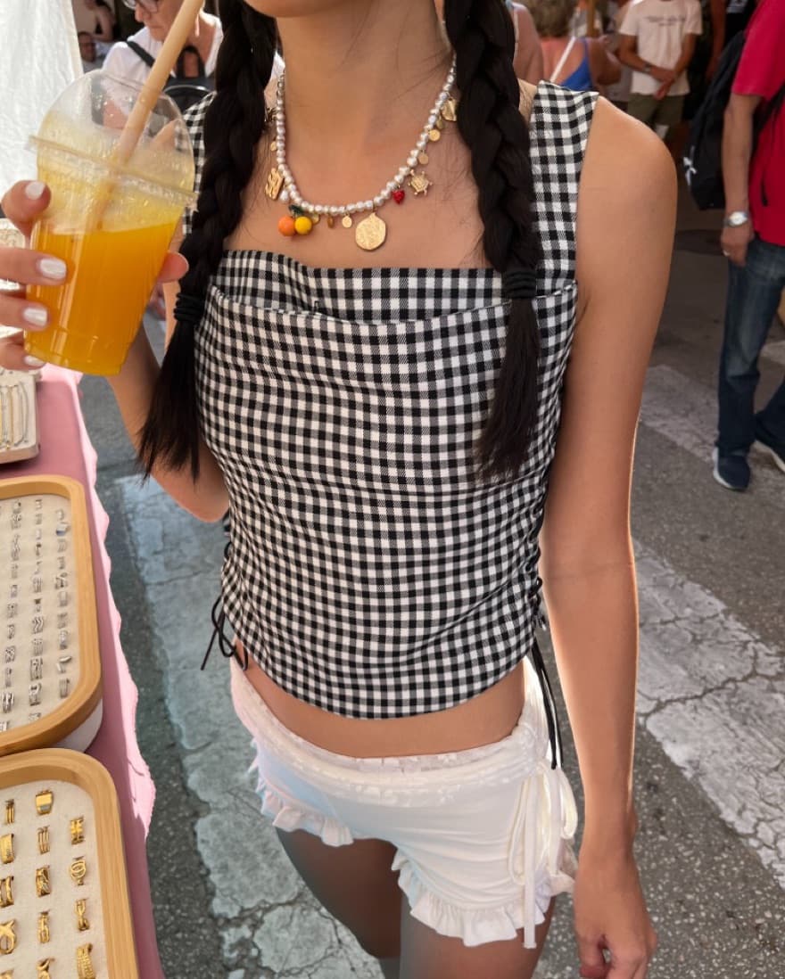 Miaou Gingham Corset - Image 2