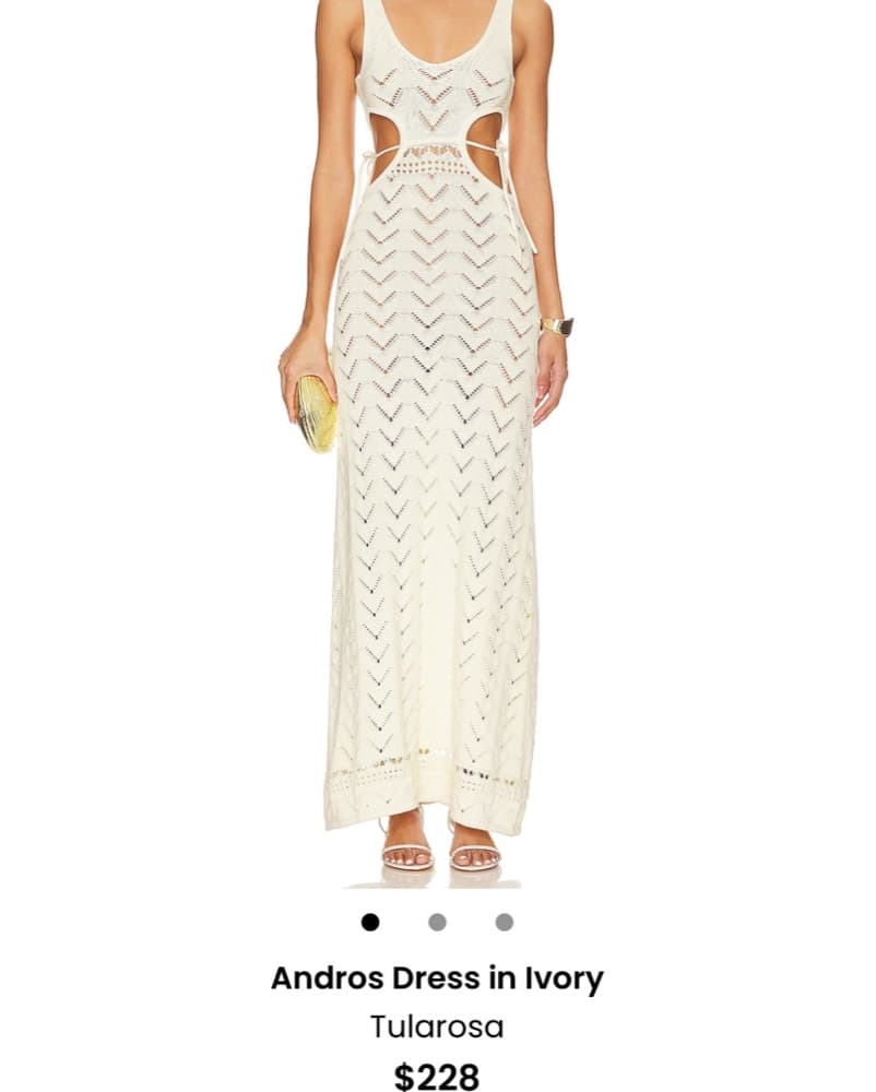 Andros Dress In Ivory - Revolve  - Image 1