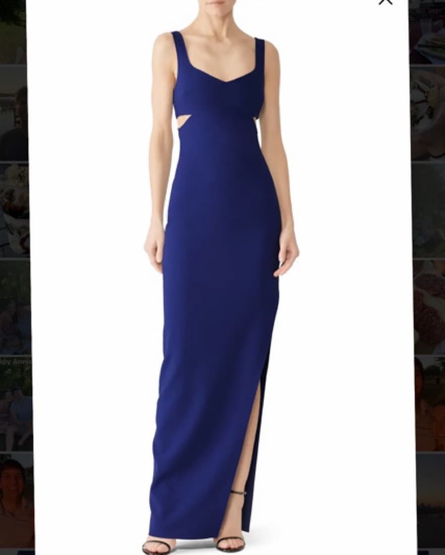 Likely Blue Cut Out Gown - Image 1