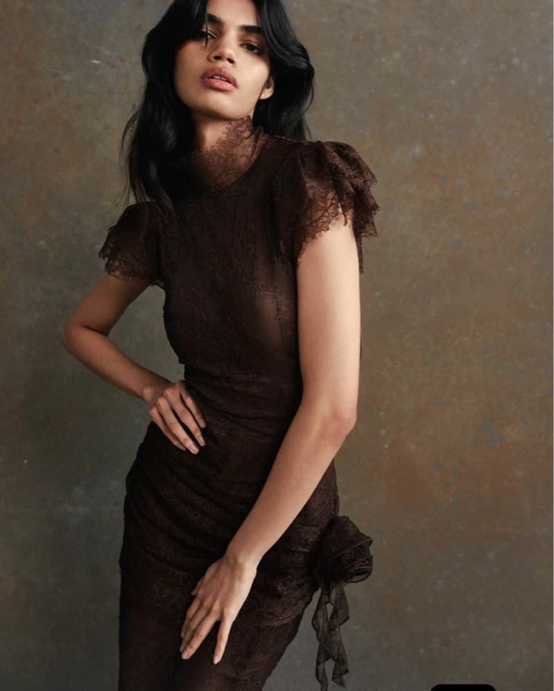 De La Vali SILENTIUM MAXI DRESS IN CHOCO - Image 2