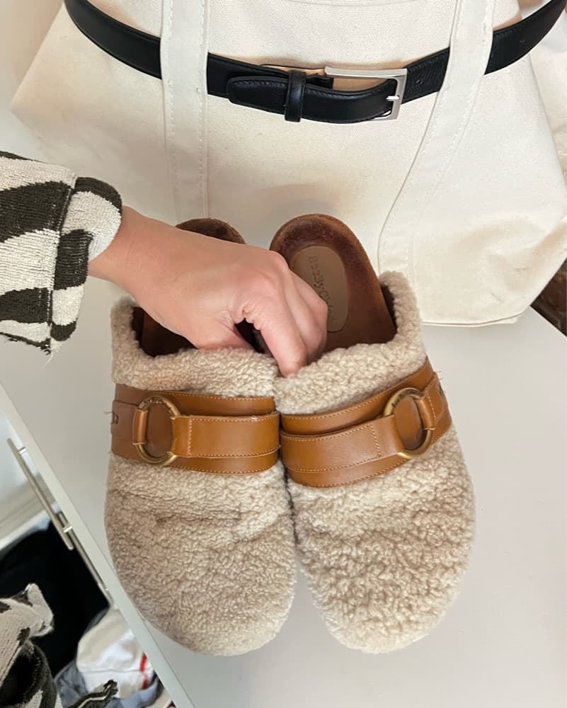 Chloe Shearling Mules - Image 1