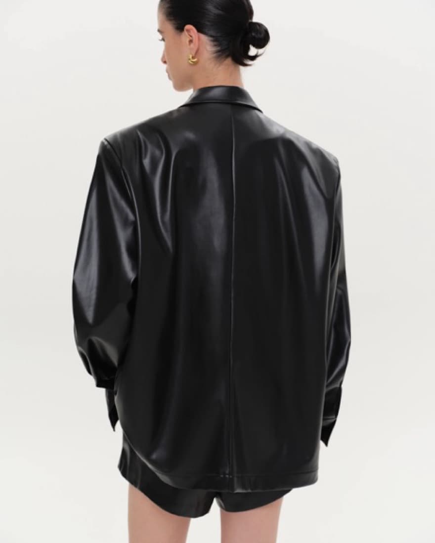 Oversized Leather Jacket/Shirt - Image 2