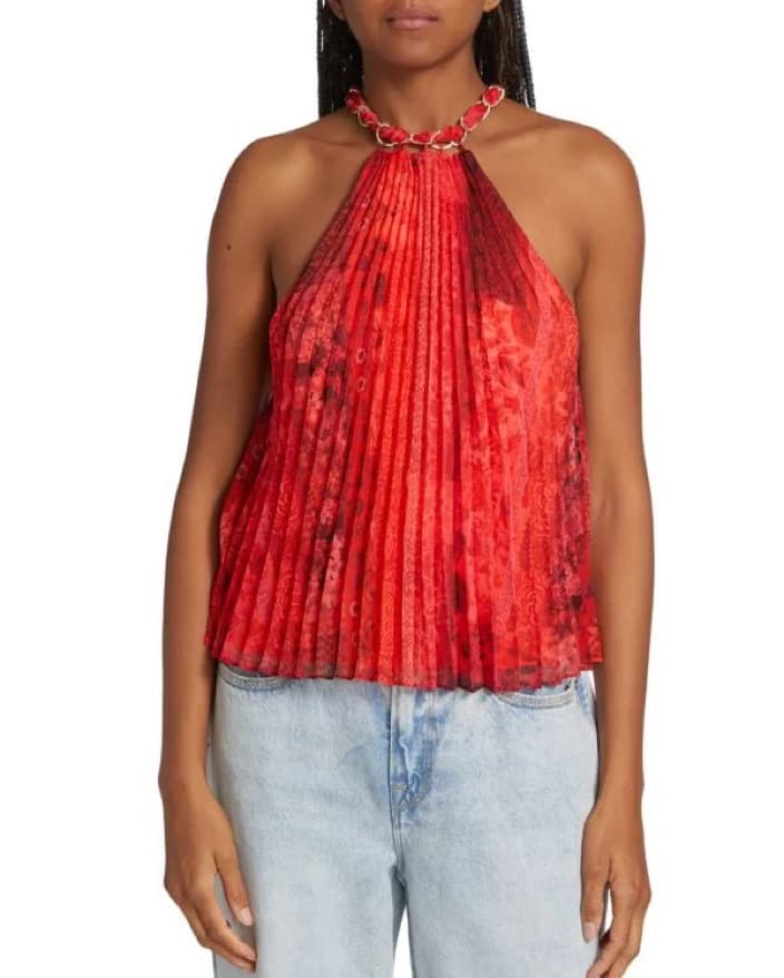 Alice & Olivia Red Tank Top - Image 1