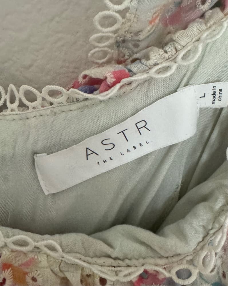 ASTR Mini Eyelet Dress - Image 3