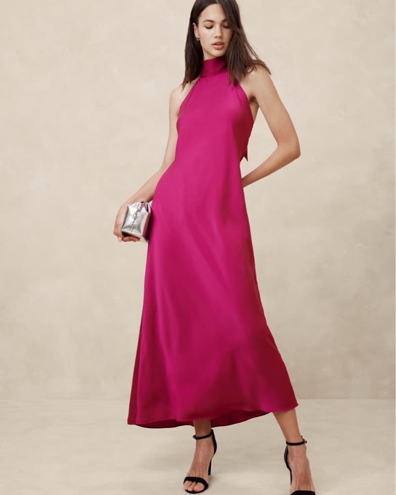 Silky Open-back Maxi Dress - Image 4