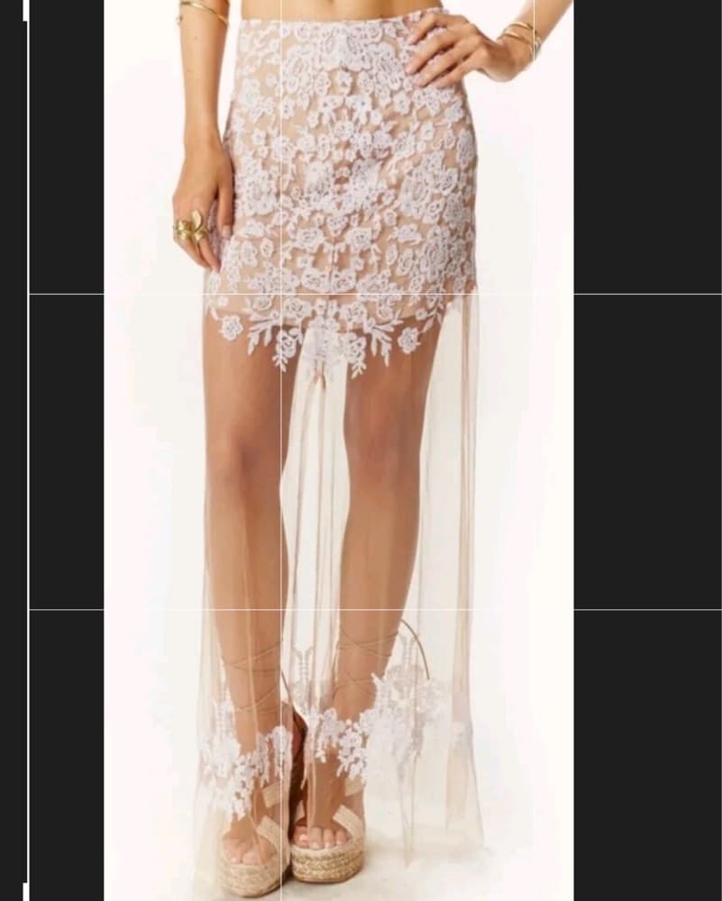 For love & lemons Sheer floral Dress - Image 1