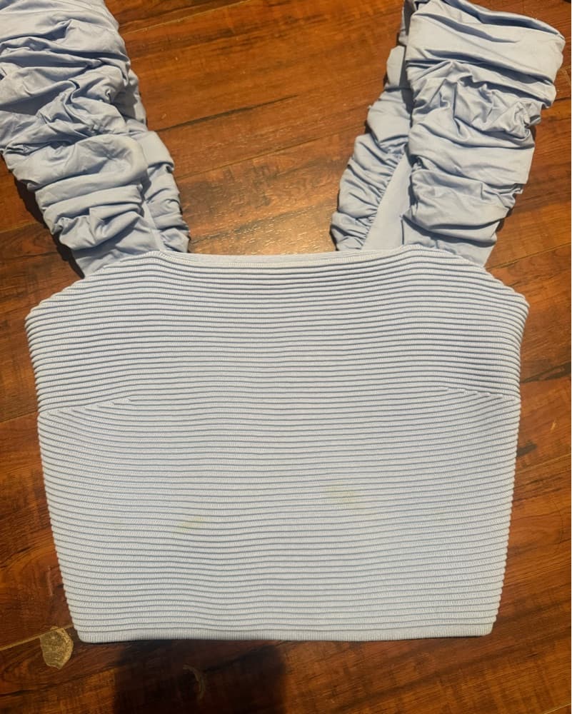 AJE Allard Cropped Ruched Ribbed knit  - Image 4