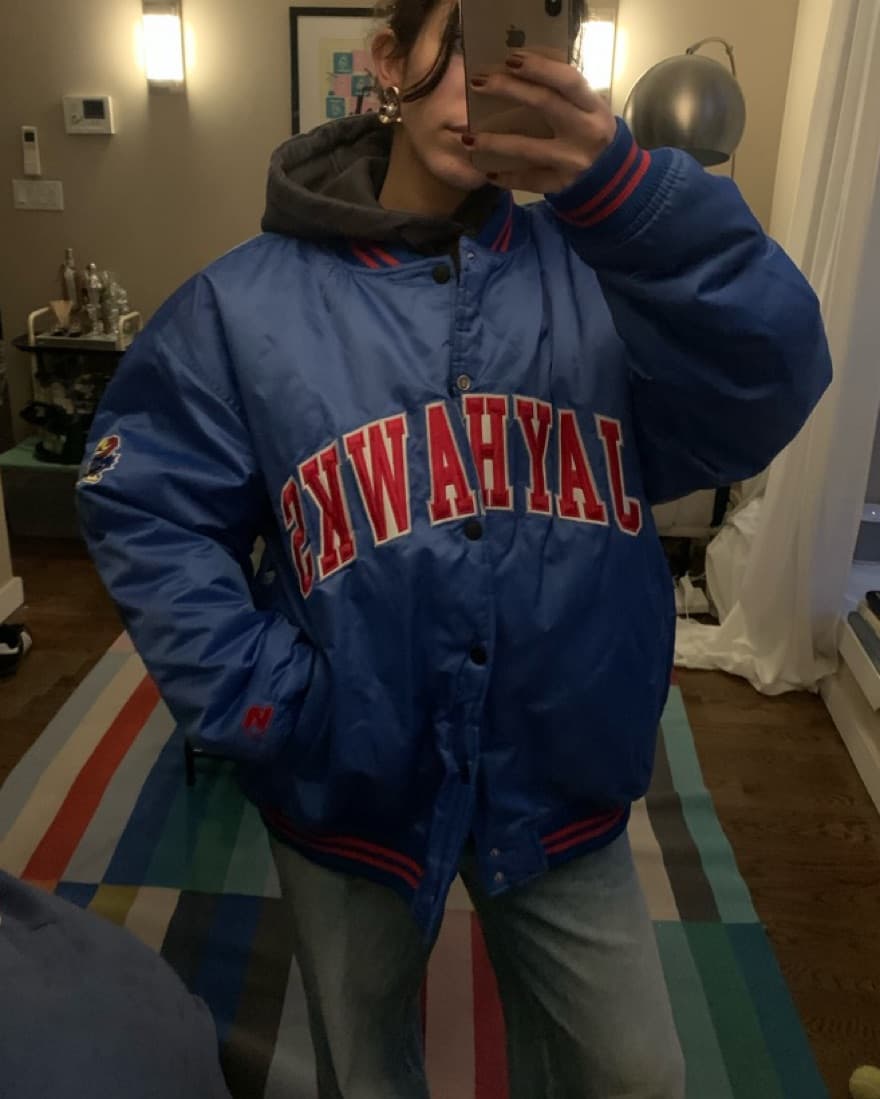 Collegiate Oversized Puffer Bomber - Image 1