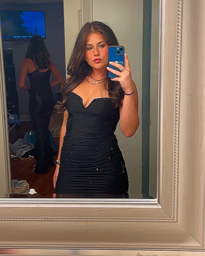 Black Mini Dress - Image 3