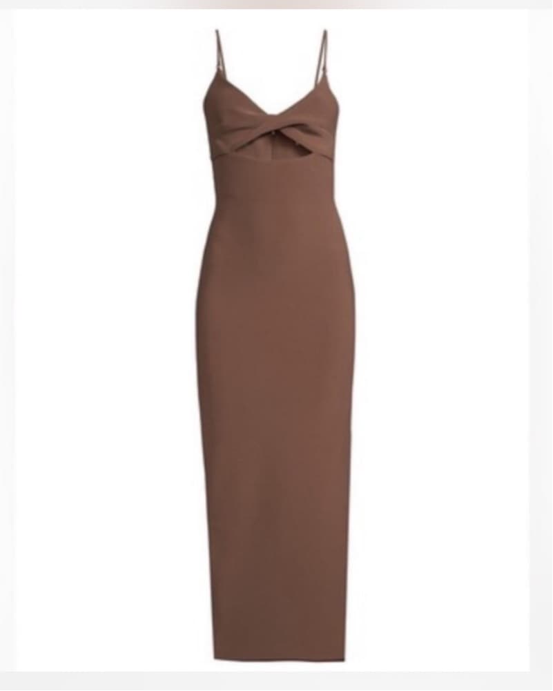 Bec + Bridge Ivy Midi Dress in dark chocolate - Image 2