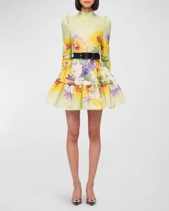 Leo Lin Sunflower Mini Dress - Image 3