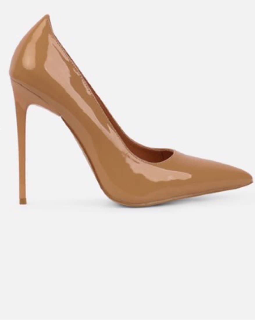 Mila Deep Nude Patent Stiletto Court Sho - Image 1