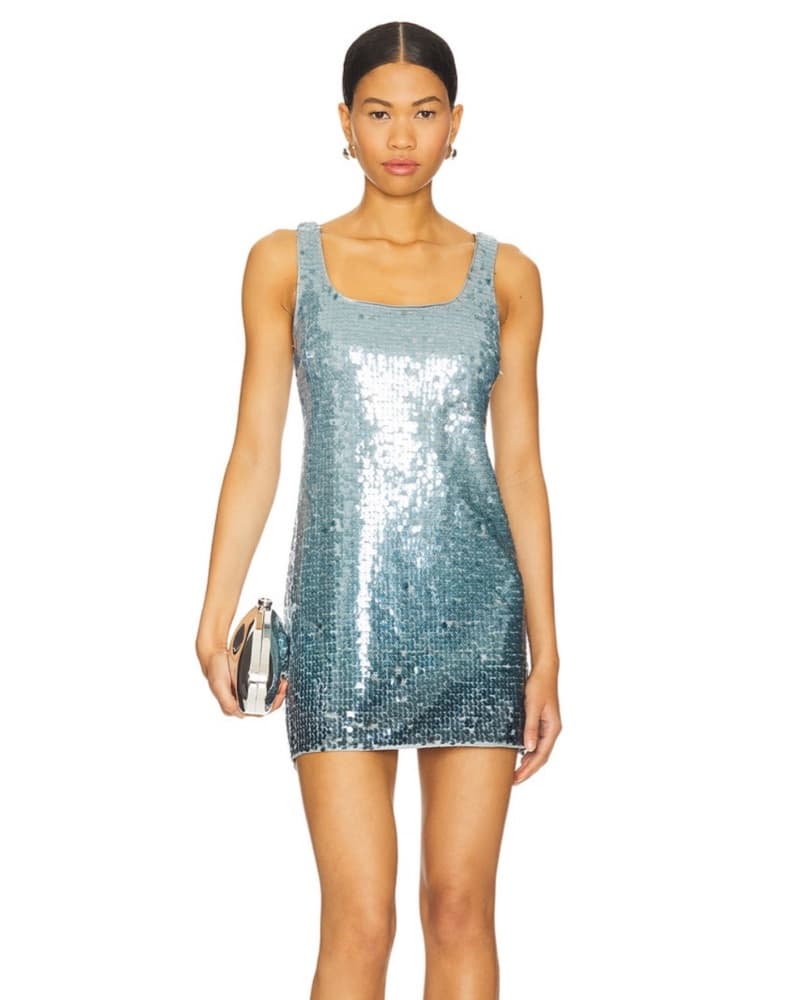 SIMKHAI Alayna Sequin Mini Dress - Image 1
