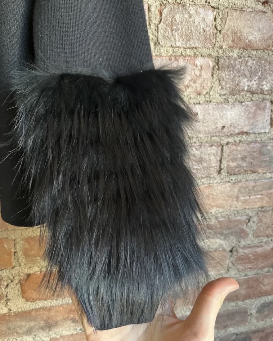 Alice + Olivia Genuine Fox Fur Sweater - Image 2
