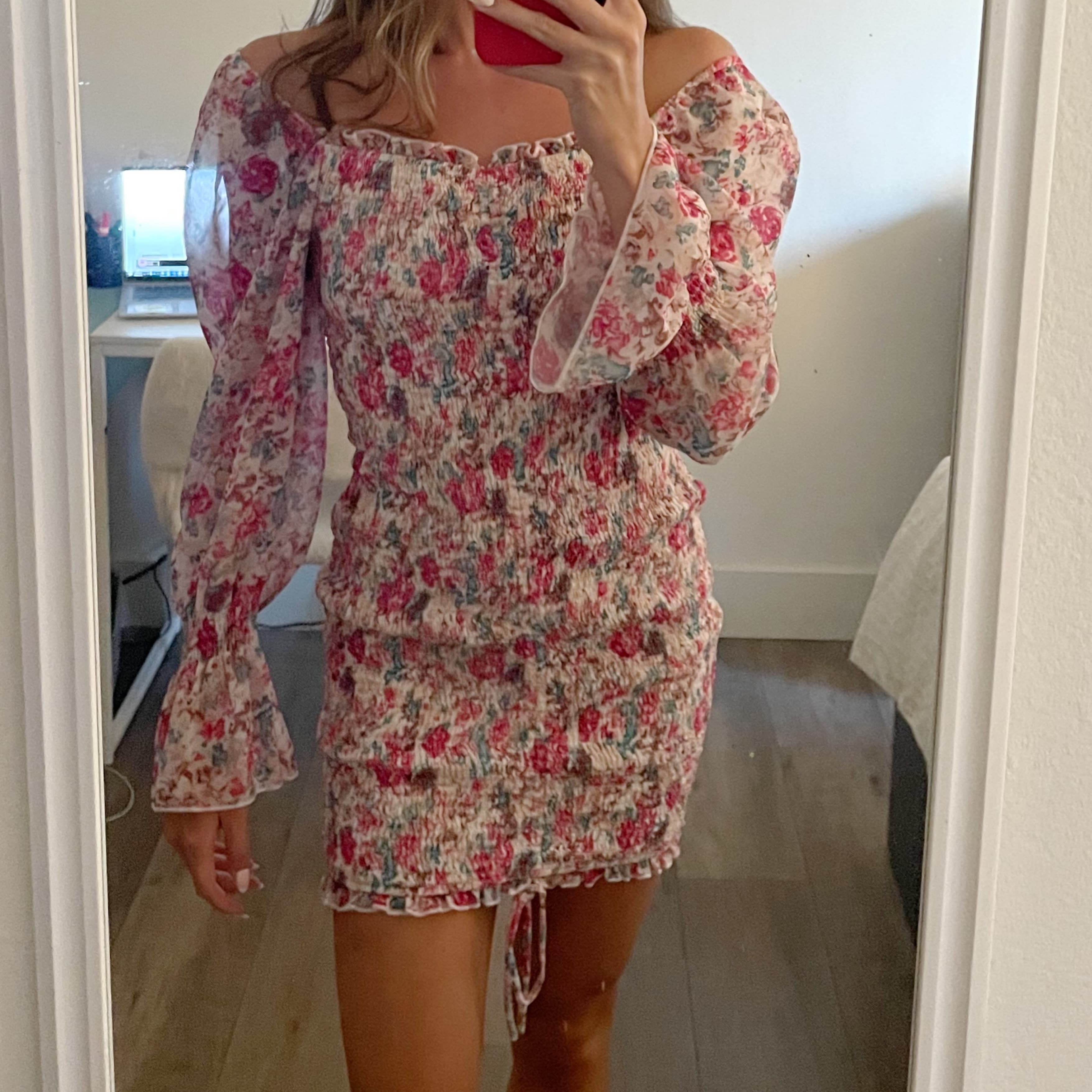 Hello Molly Long Sleeve Floral Dress  - Image 1