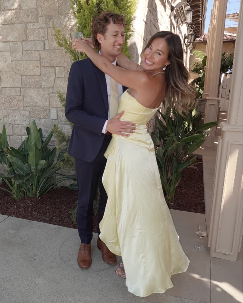 Yellow Bardot Revolve Dress - Image 4