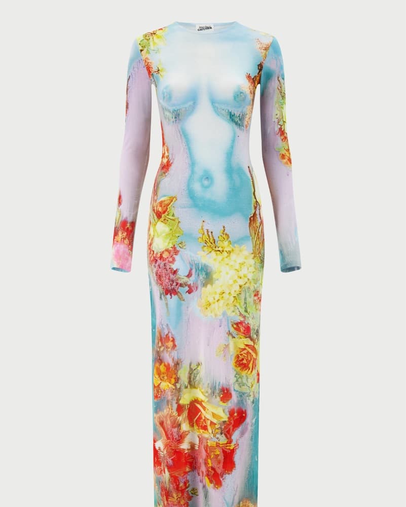 JPG Blue The Body Flower Maxi Dress - Image 1