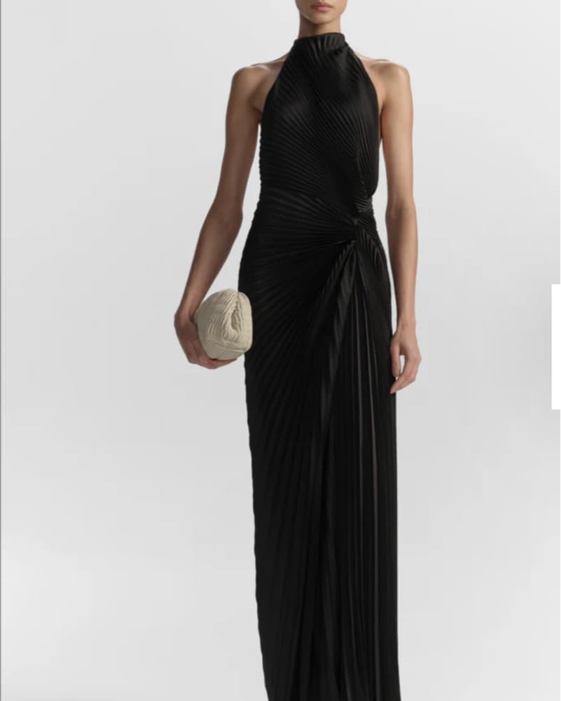 Black Pleated ALC Dress - Image 2