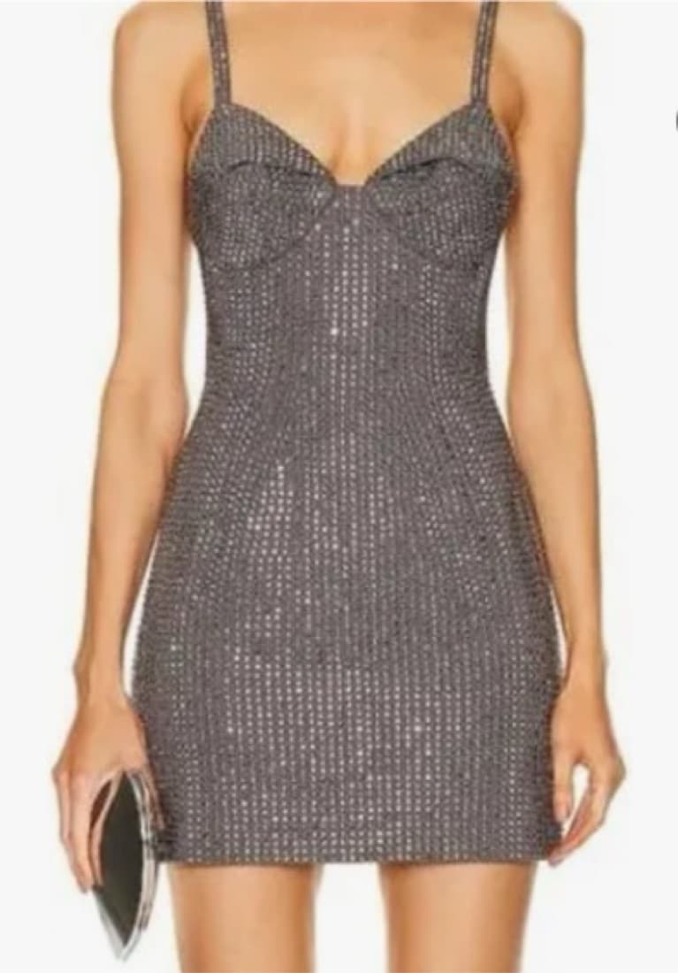 Area NYC Crystal Embellished Dress   - Image 1