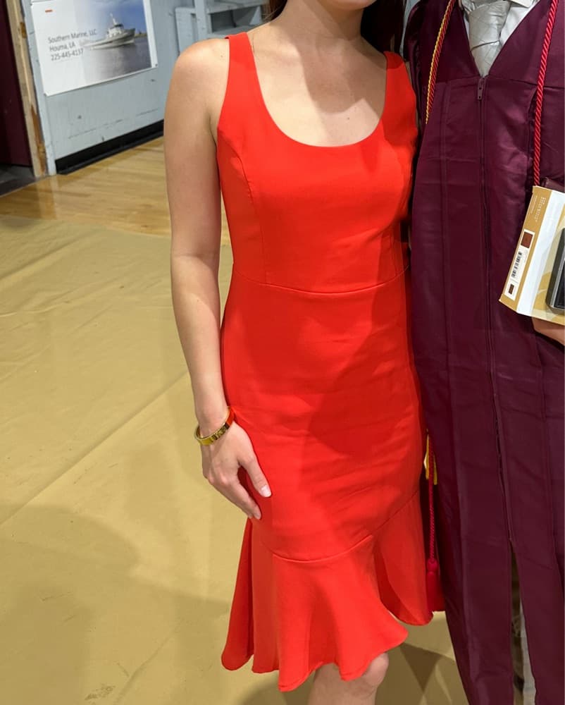 red formal dress - Image 2