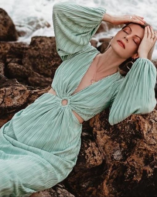 Seafoam Ronny Kobo Maxi Dress - Image 2