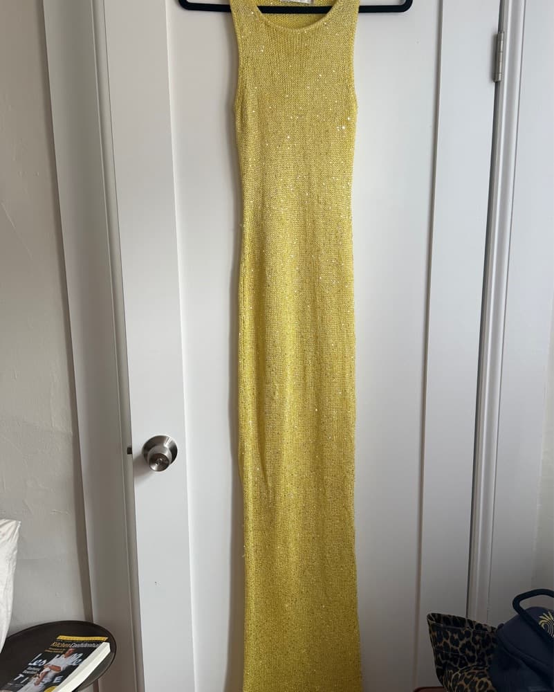 Asta Resort Natalia Maxi Yellow Sequin - Image 3