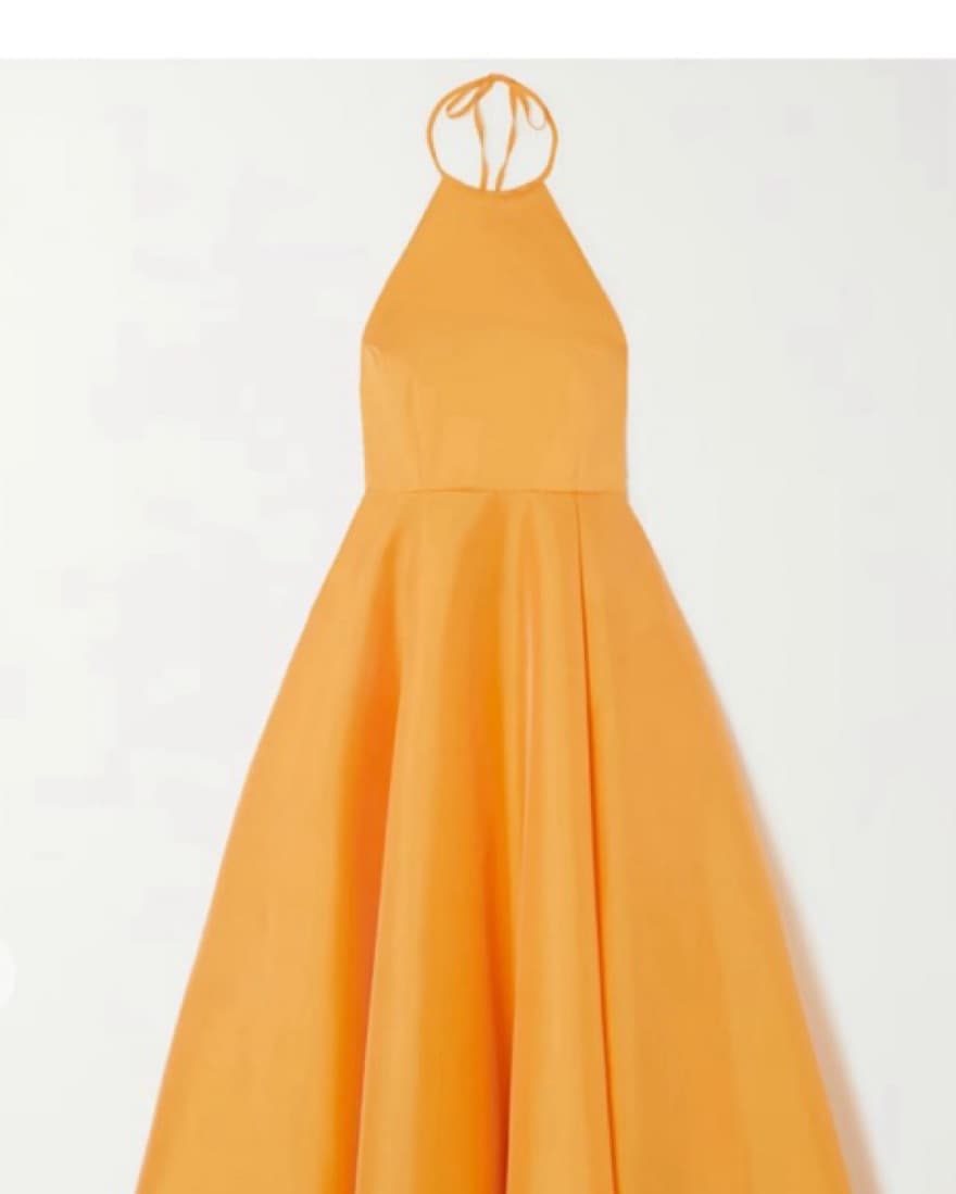 Bernadette Tangerine Orange Dress - Image 4