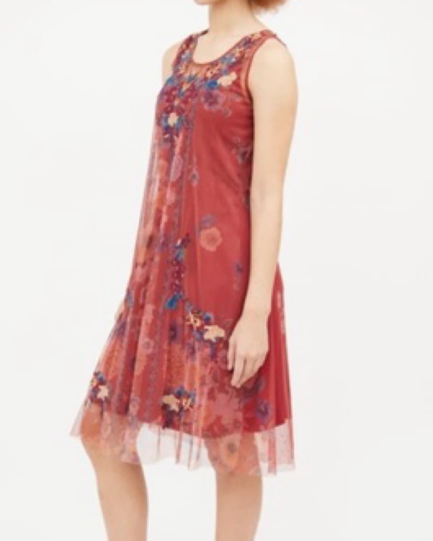 Johnny Was Embroidered Floral Dress - Image 4