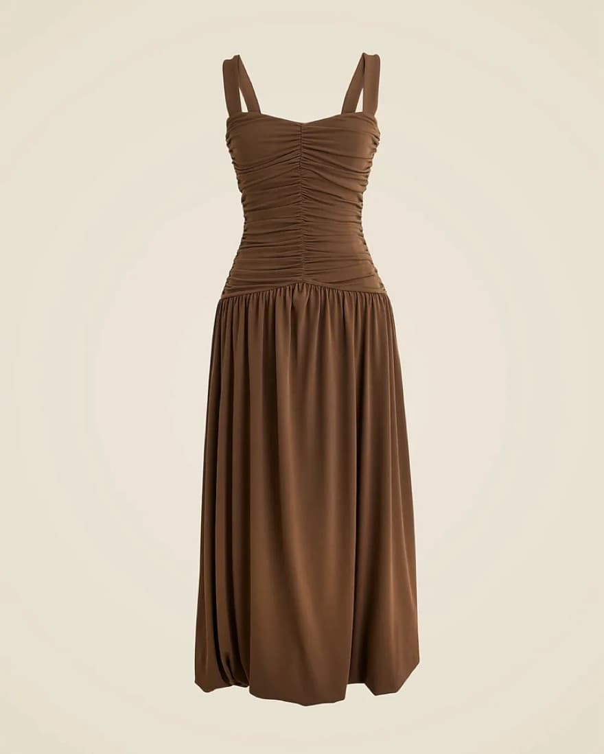 J Crew Ruched Drop-Waist Bubble Dress - Image 1