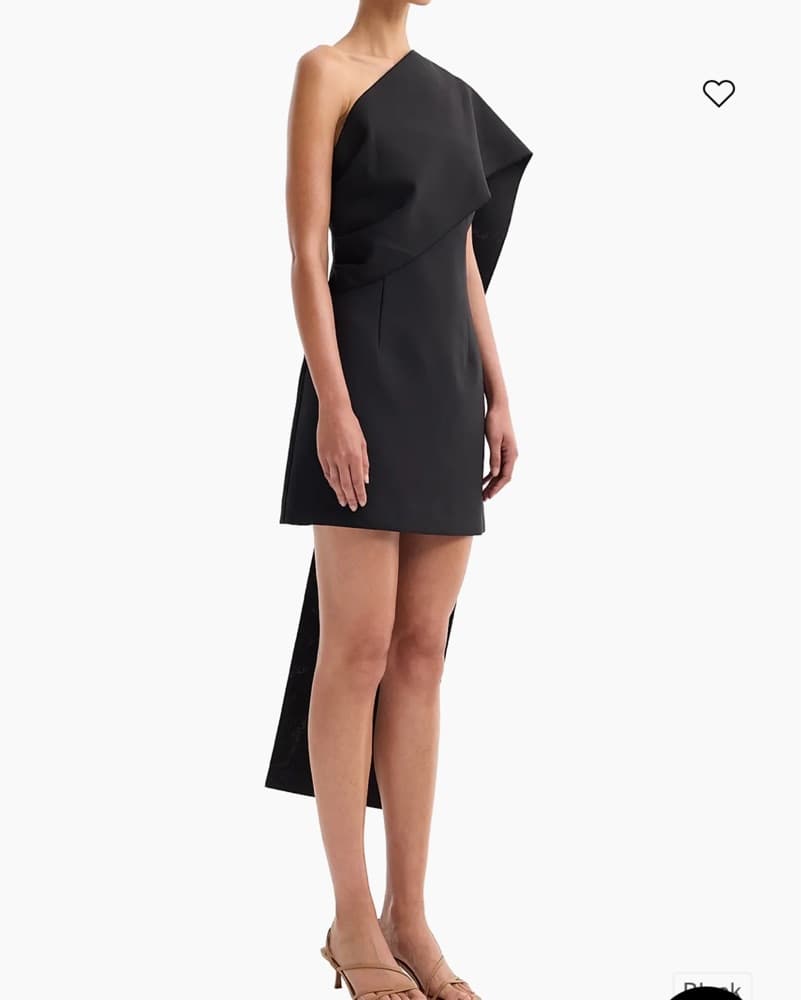 Róhe Black Wool Cocktail Dress - Image 3