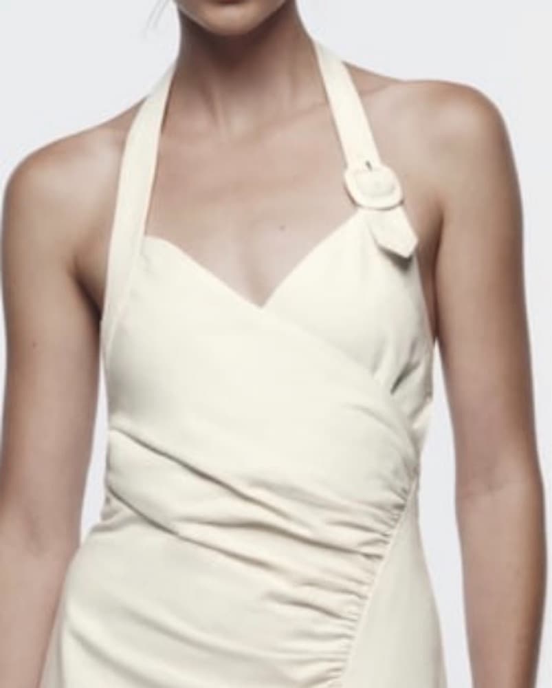 Draped Halter Maxi Dress - Image 2