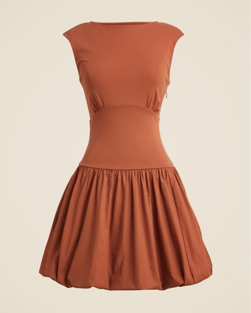 Bubble-hem mixy dress - Image 1