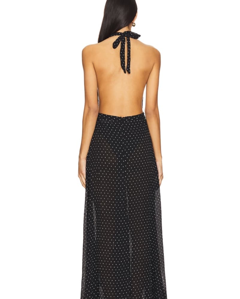Revolve Polka Dot Sheer Maxi Dress  - Image 3
