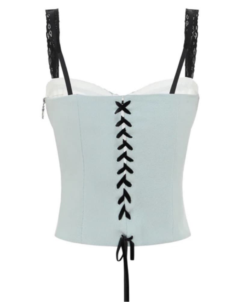 With Jean Ryder Top In Baby Blue - Image 6