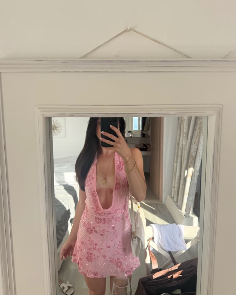 Peppermayo Sparkly Pink Dress - Image 3