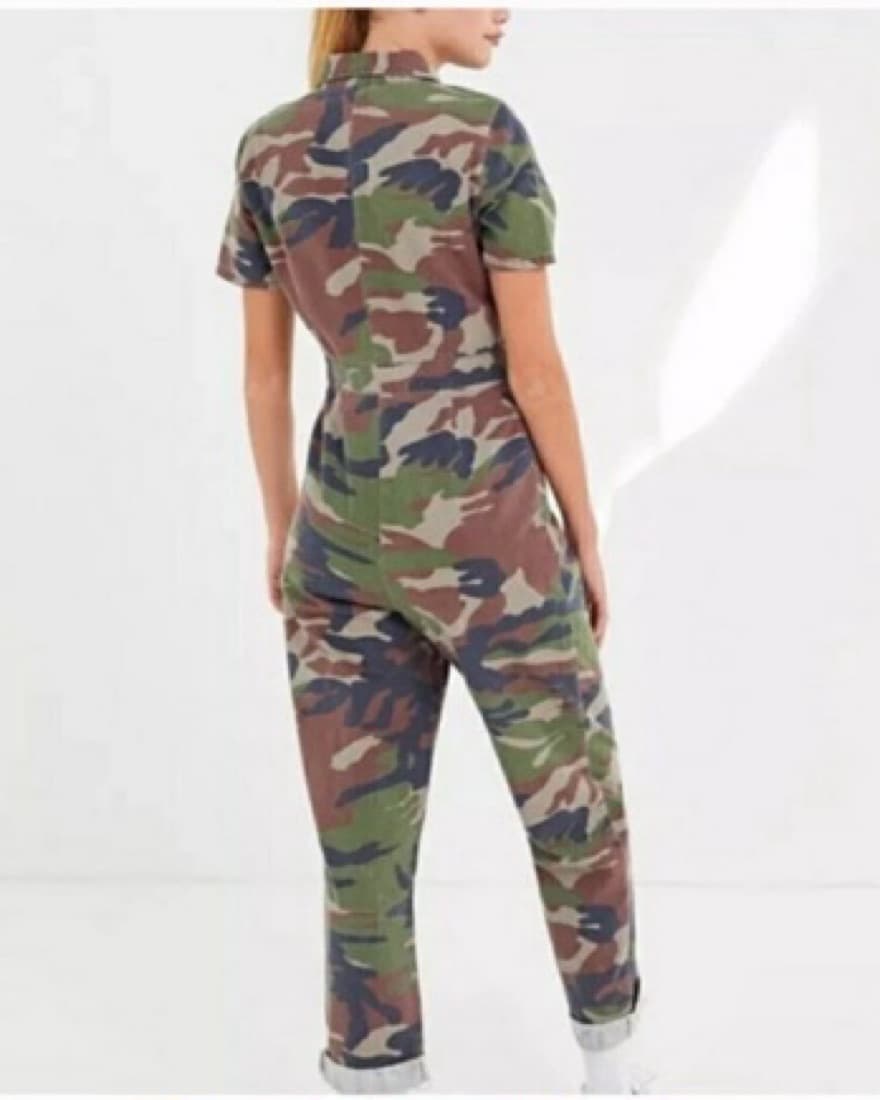 Camouflage Jumpsuit with Pockets - Image 3