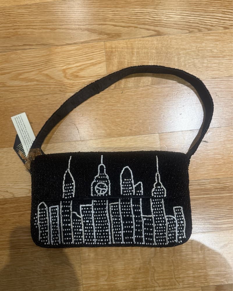 NYC Skyline Beaded Bag - Image 1