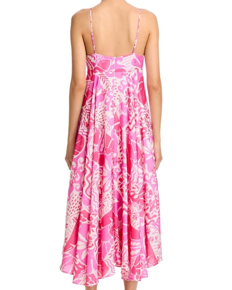 Vibrant Floral Midi Dress - Image 2