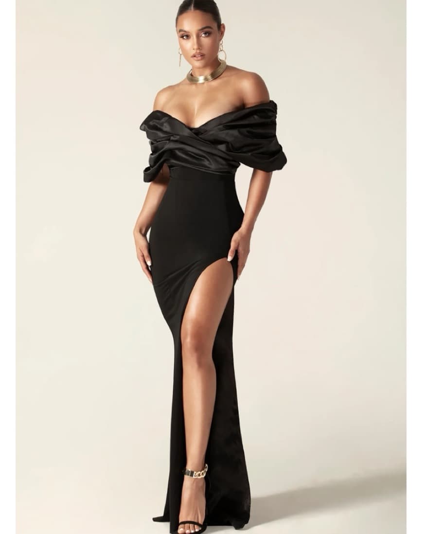 Black Formal Long Gown - Image 1
