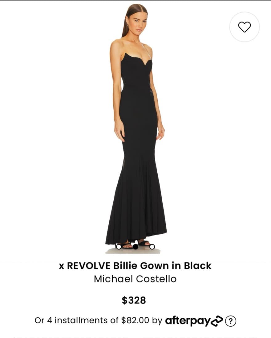 Black Michael Costello X Revolve Gown - Image 2