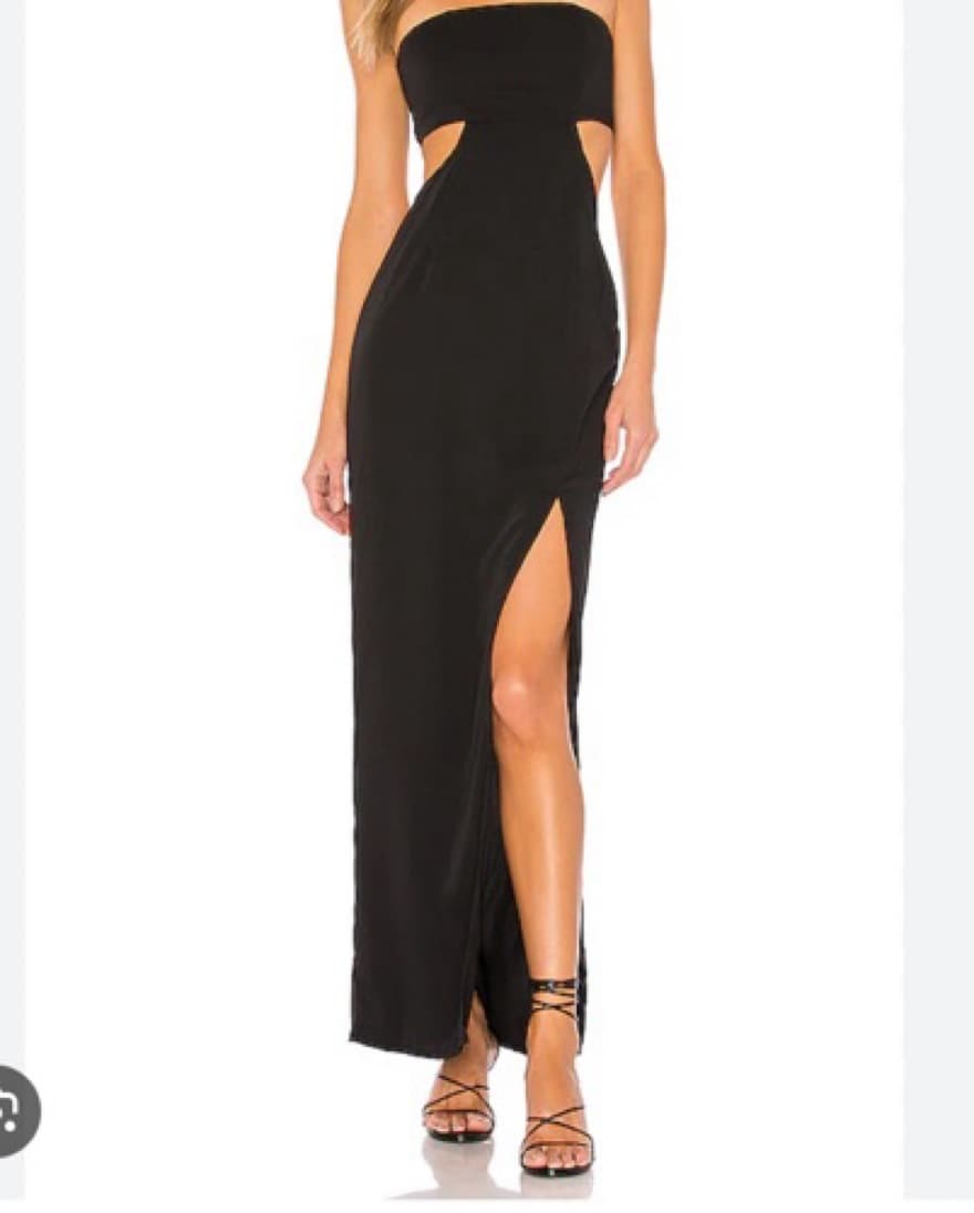 Black Maxi Cut Out Dress  - Image 1