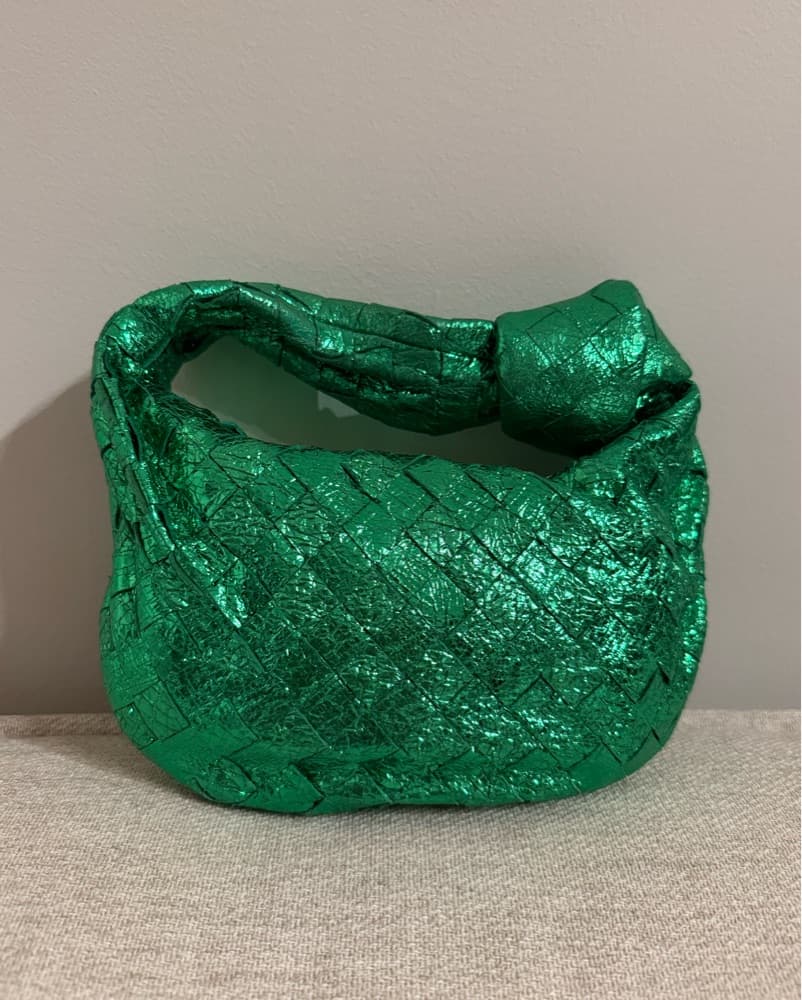 Bottega Veneta Mini Jodie Sparkly Green - Image 2