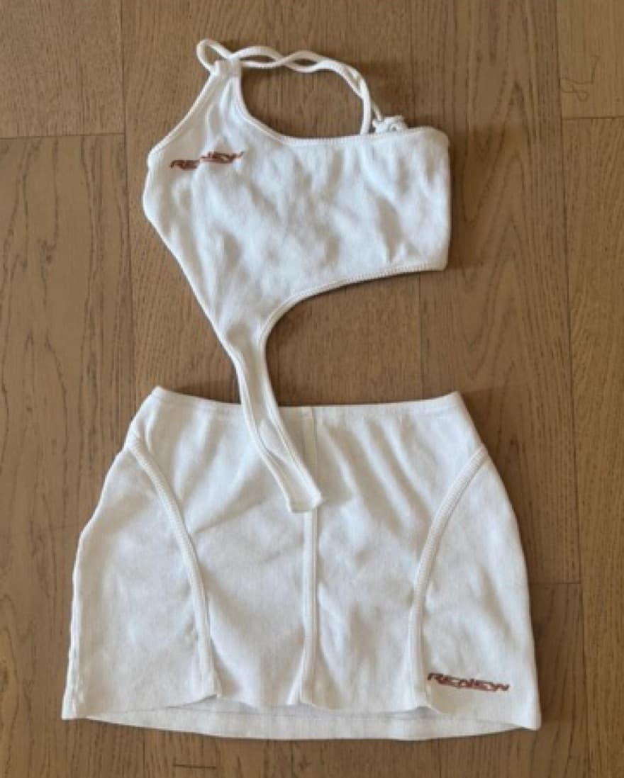 WHITE FESTIVAL SKIRT SET - Image 3