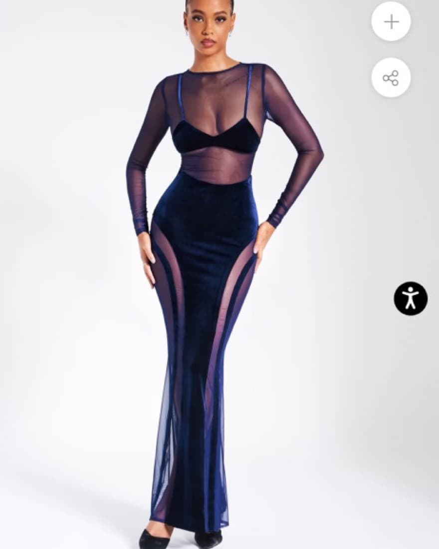 Miss Circle Navy Shannon Dress - Image 1