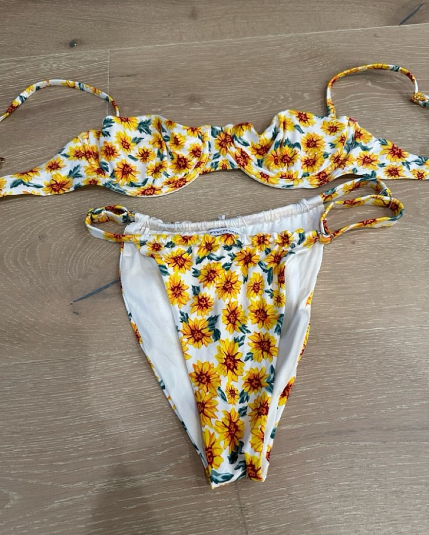 Sunflower Bikini Set (never worn) - Image 2