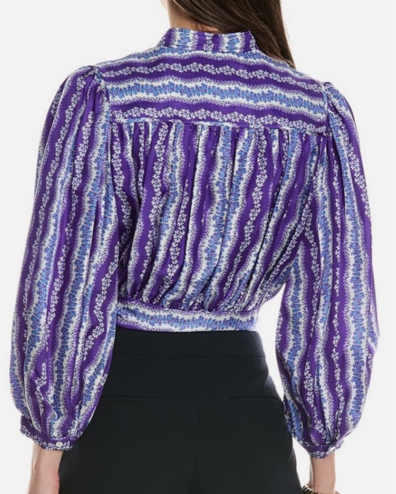Sandro Peninsula silk Floral Blouse - Image 2